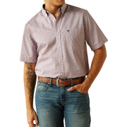 Men's Wrinkle Free Rafael Lilac Short Sleeve Shirt