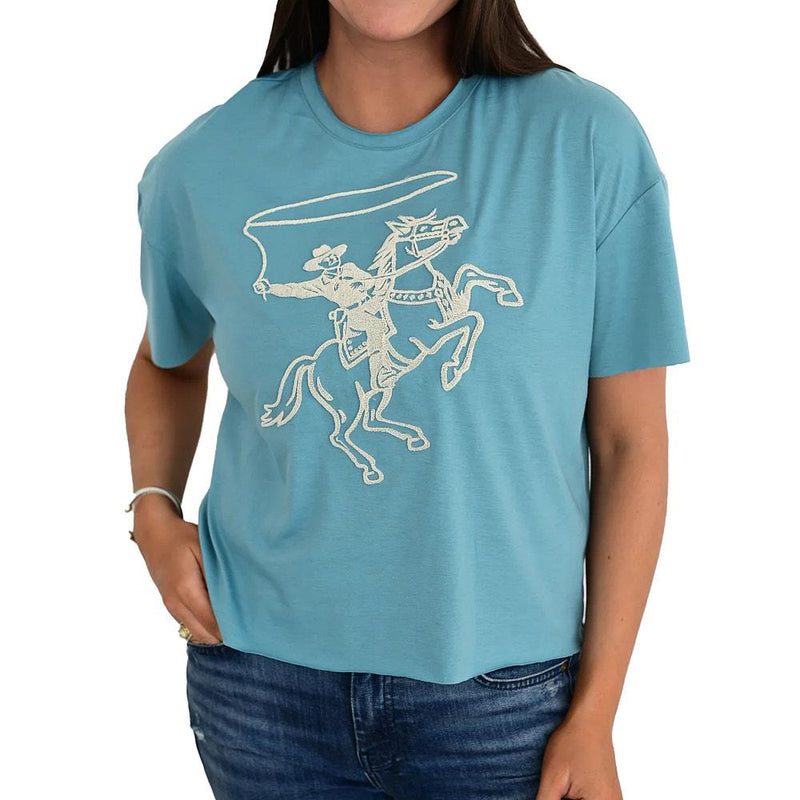 Women's Roping Cowboy Tee Shirt