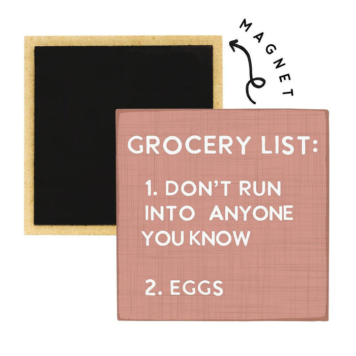 Grocery List Fridge Magnet