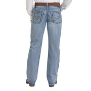 Men's Light Wash Straight Leg Jeans