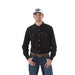 Men's Black Core Long Sleeve Snap Shirt