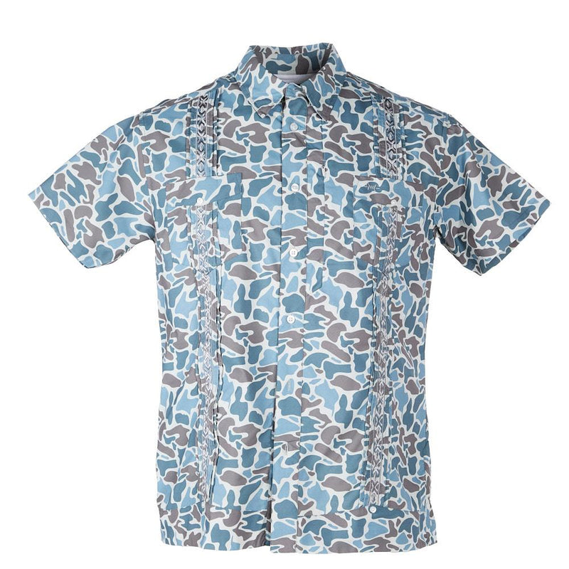 Men's Guayabera Libra Camo Frio Shirt