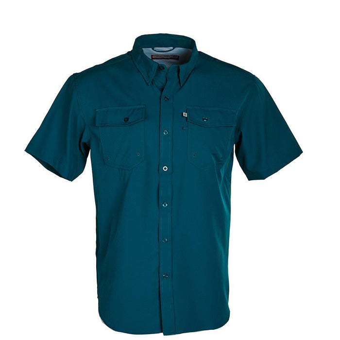 Men's Dark Teal Short Sleeve Waffle Shirt