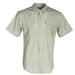 Men's Earth Tone Stripe Short Sleeve Snap Shirt