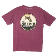 Bucking Horse Maroon Tee Shirt