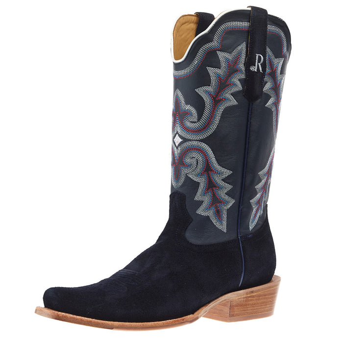 Men's Dark Blue Roughout Vamp 13in Midnight Goat Top