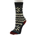 Unisex Flake Black and White Crew Socks