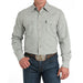 Men's White Print Modern Fit Shirt