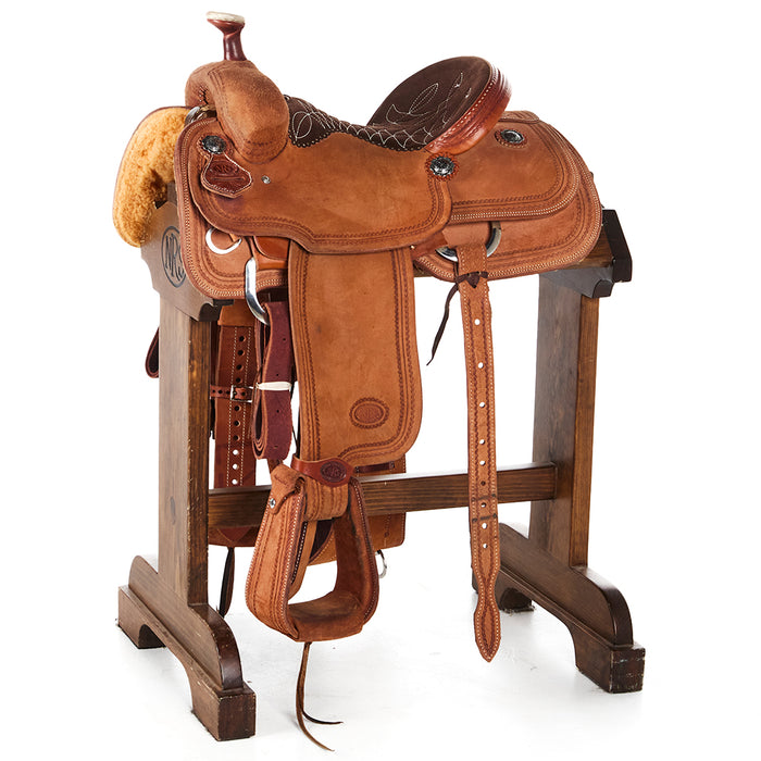 Used 14in Roughout Quilted Seat Team Roper