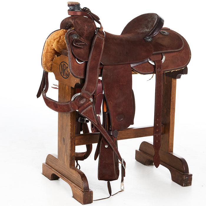 Used 17in Chocolate Roughout Team Roper
