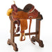Used 14in Basket and Floral Tooled Barrel Saddle