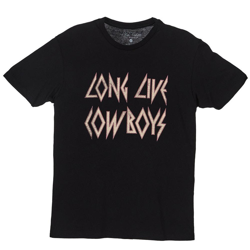 Women's Long Live Cowboys Black Tee Shirt