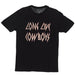 Women's Long Live Cowboys Black Tee Shirt