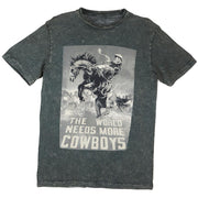 Women's World Needs More Cowboys Grey Tee Shirt