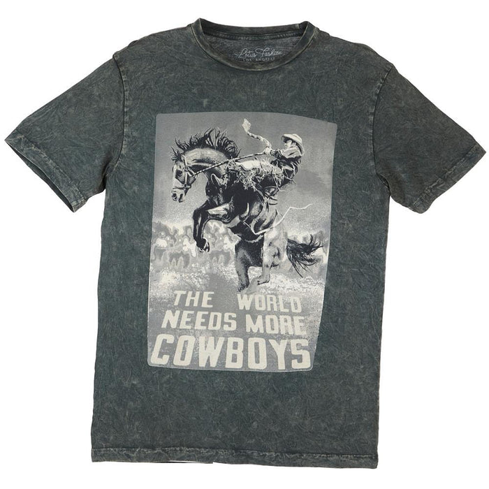 Women's World Needs More Cowboys Grey Tee Shirt