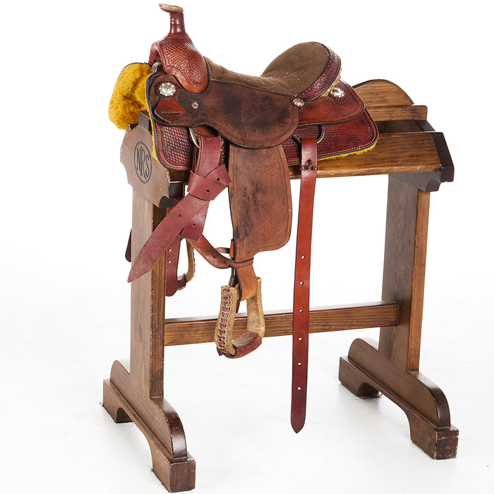 Used 12in Baby basket Stamp Youth Team Roper