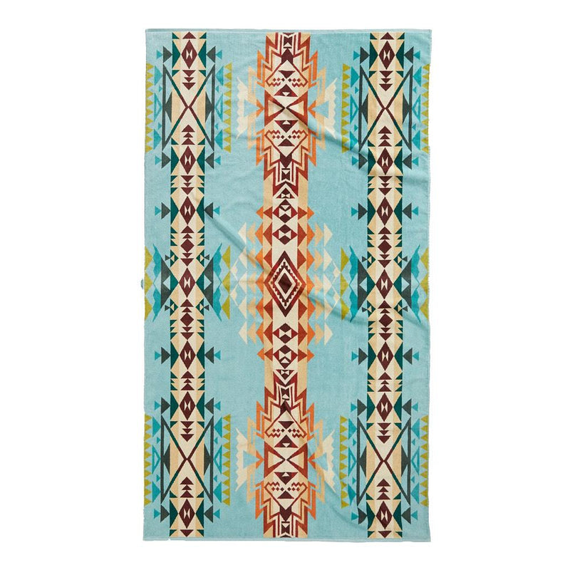 Highland Peak Aqua Oversized Towel