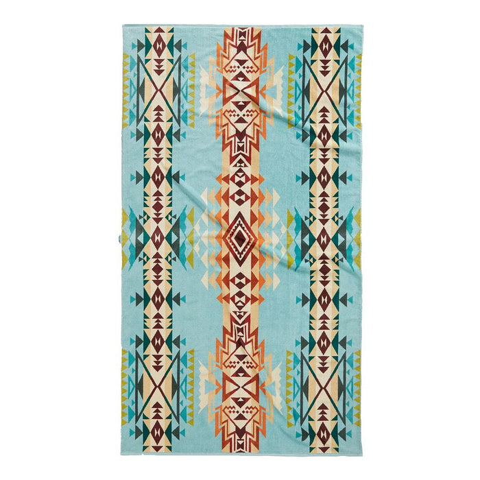 Highland Peak Aqua Oversized Towel