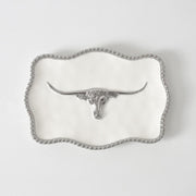Porcelain Longhorn Small Tray