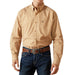 Men's Tan Burnis Long Sleeve Button Shirt