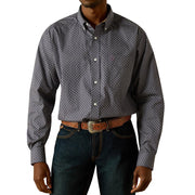 Men's Navy Wrinkle Free Dale Shirt