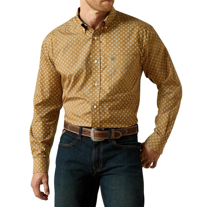 Men's Khaki Wrinkle Free Darryl Shirt