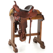 Used 12in Half Breed Geo Tooled Barrel Saddle