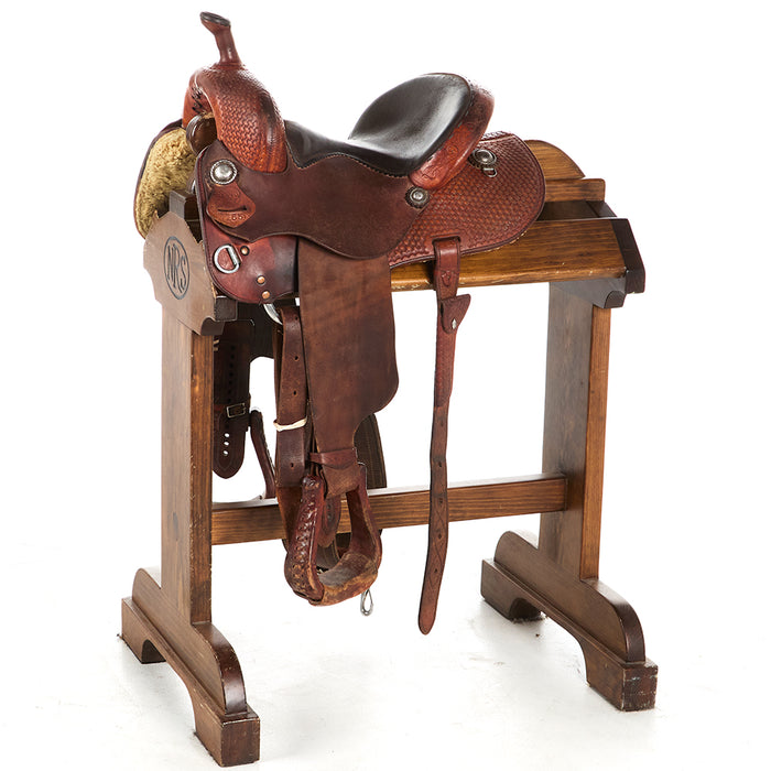 Used 12in Half Breed Geo Tooled Barrel Saddle