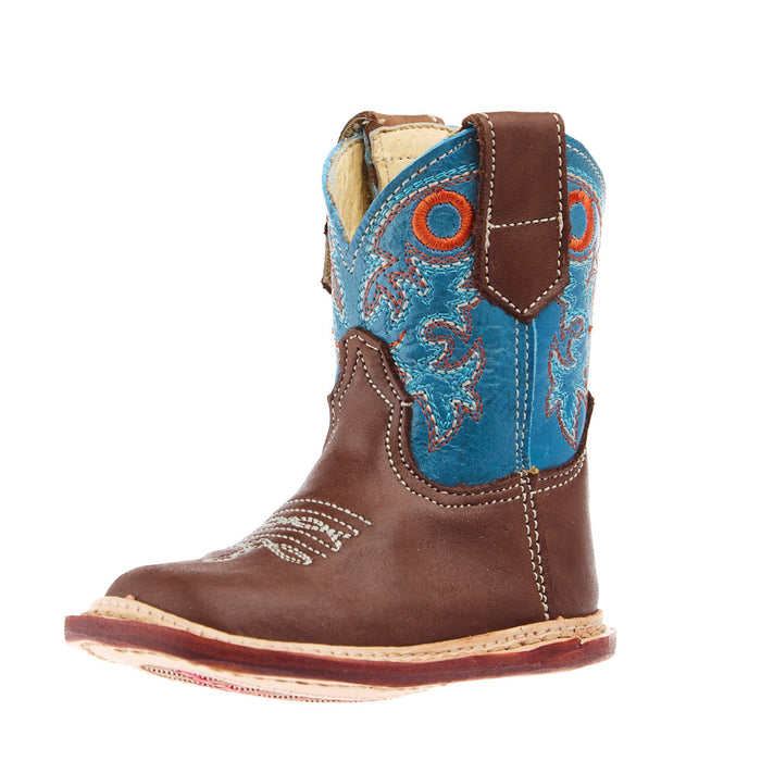 Infant Kash Square Toe Boot with Blue Shaft