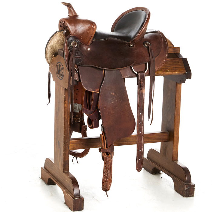 Used 15in Roughout Ranch Rope Saddle
