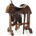Used 16in Roughout Rawhide Cantle Binding Cutting Saddle
