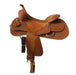 Medium Oil 3/4 Basket Stamp Reining Saddle