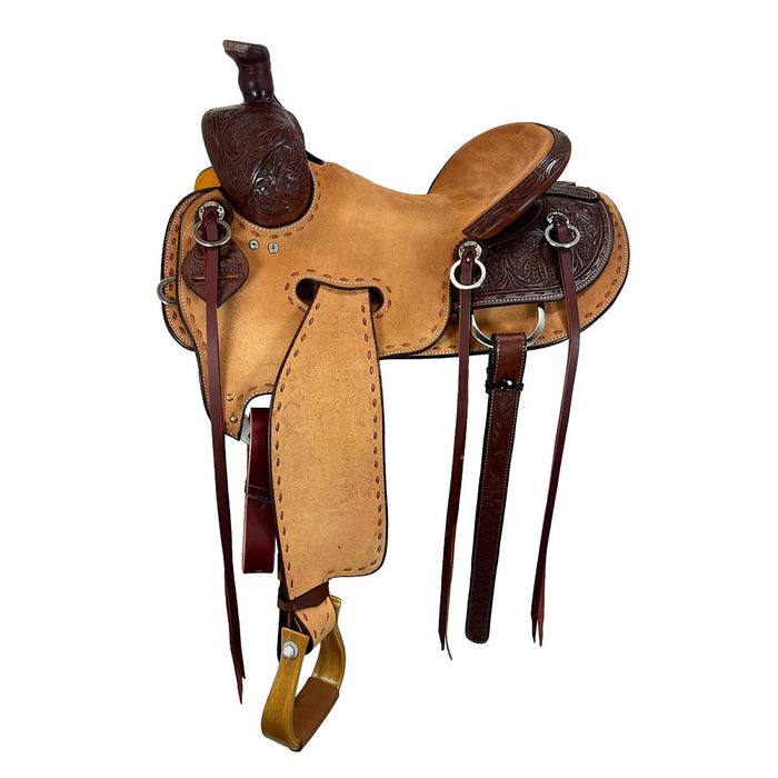 Stran Smith Tooled Roughout Rigging Rancher Saddle