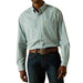 Men's Aqua Blue Banner Long Sleeve Shirt