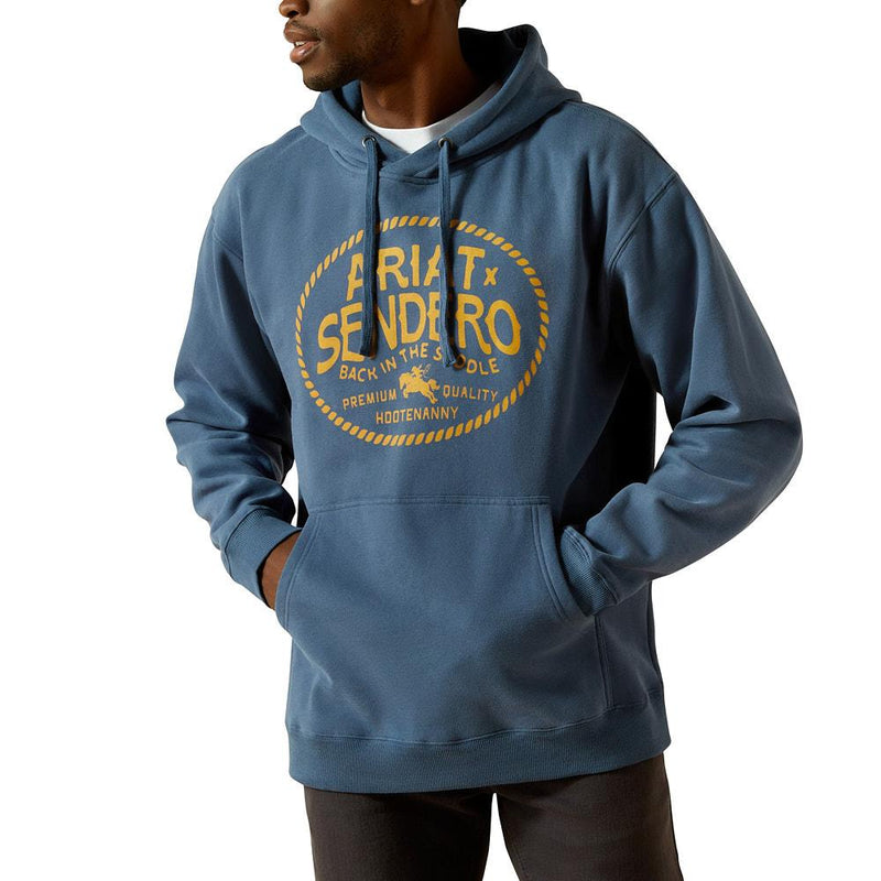 Men's Dark Denim Sendero Back In The Saddle Hoodie
