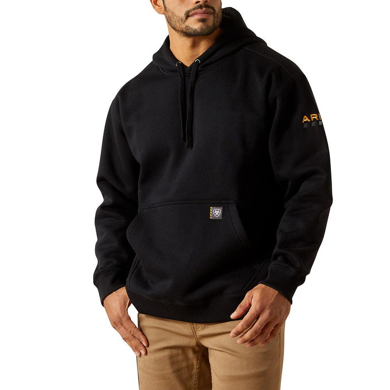 Men's Rebar Heavy Weight Black Hoodie