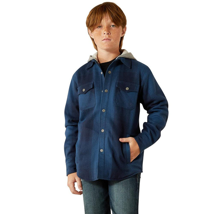 Boy's Blue Nights Retro Shirt Jacket