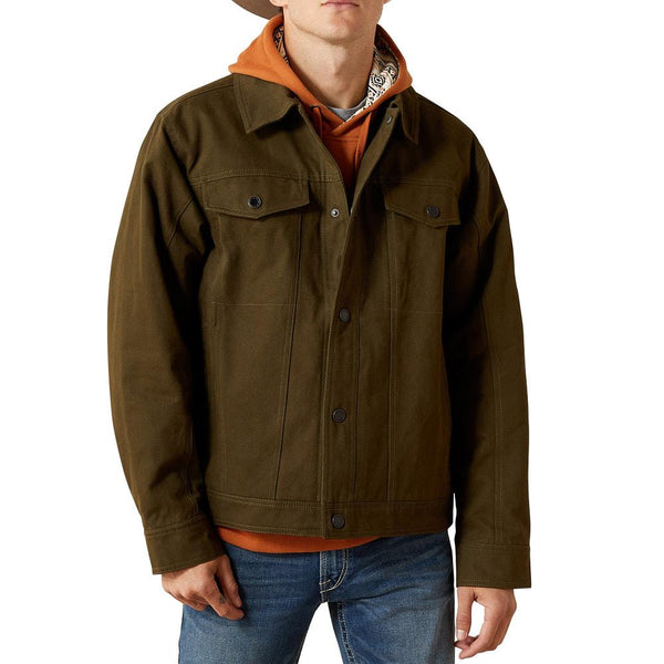 (取寄) アリアット メンズ キャンバス ランチャー ジャケット Ariat men Canvas Rancher Jacket Desert Sand Ariat Men's Desert Sand Khaki Canvas Rancher Jacket