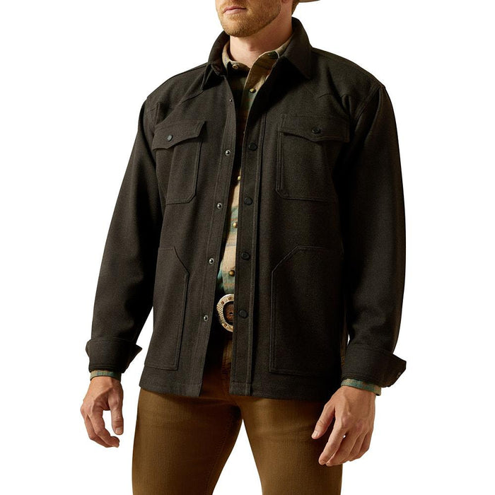Men's Cattleman Black Shirt Jacket
