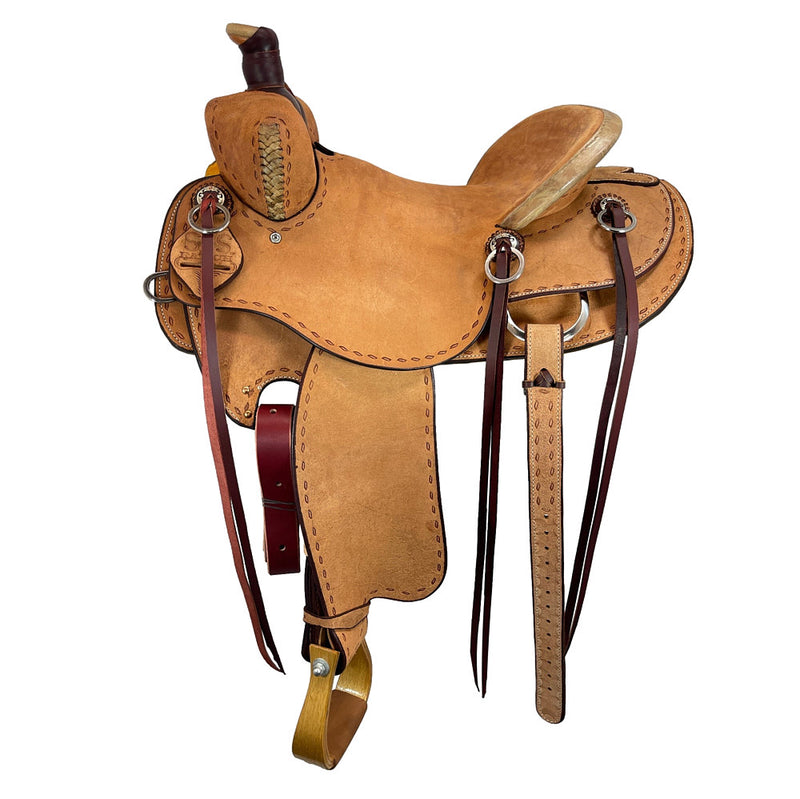 Stran Smith Childress Roughout Buckstitch Rancher Saddle