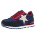 Women's Navy Suede Giddy Up Star Jogger Shoes