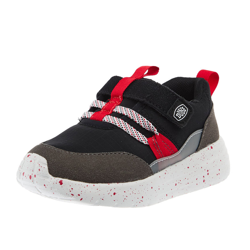 Toddler Sirocco Trek Sport Black and Red Sneaker