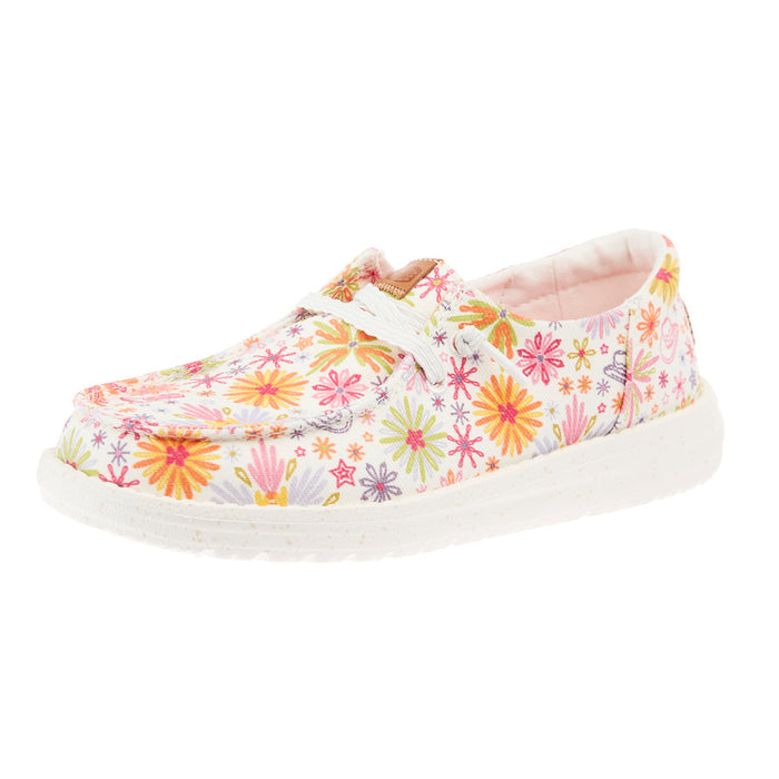 Youth Wendy Western Cowgirl Pink Casual Shoe