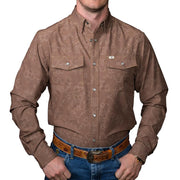 Men's Brown Carson Long Sleeve Shirt