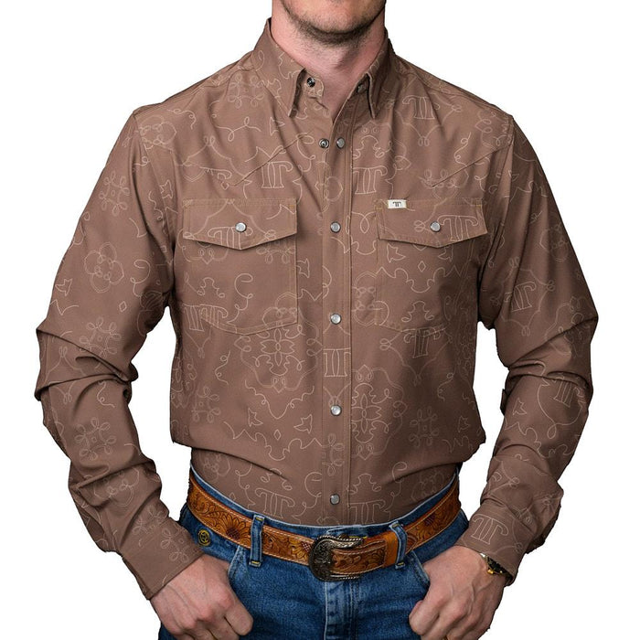 Men's Brown Carson Long Sleeve Shirt