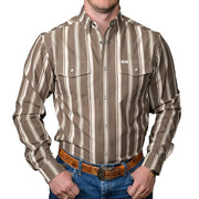 Men's Green Stripe Atlas Long Sleeve Shirt
