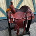 16.5in Wld Rose Turqouise Buckstitch Reining Saddle