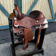 16.5in Floral Reining Saddle