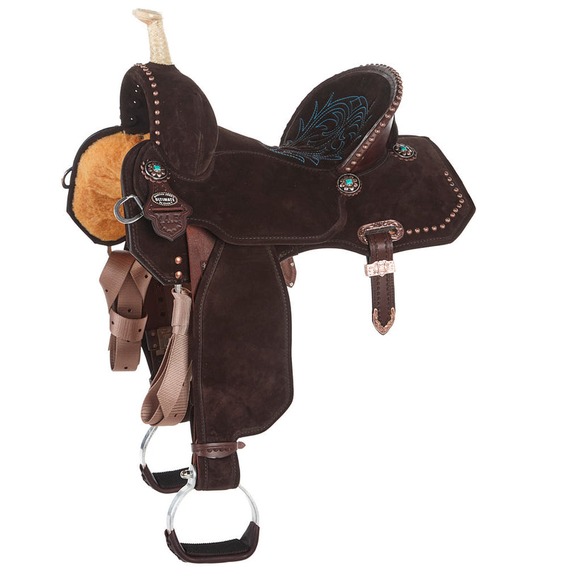 Josey Mitchell Lightweight Lightspeed 14.5in Wide Tree Barrel Racing Saddle