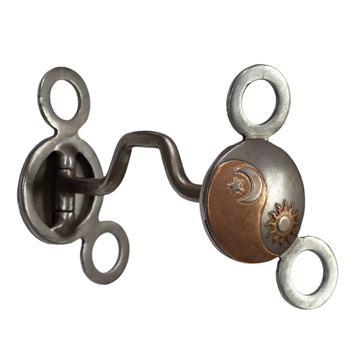 Large Concho Square Port Bit - Sun & Moon